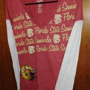 Pro Edge Maroon and White Florida State Long Sleeve Tee
